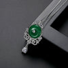 Women's Geometric Copper Pendant Necklace With Zircon Inlay And Electroplated Collarbone Chain Fashion Jewelry