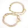 Women's Geometric Copper Tennis Bracelet With Zircon Electroplated Fashion Hand Jewelry