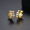 Women's Geometric Copper Zircon Ear Cuff Earrings With Electroplated Finish Simple Elegant Fashion Jewelry