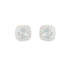 Women's Geometric Copper Zircon Earrings Light Luxury Niche Exquisite Simple Highend