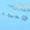 Women's Geometric Copper Zircon Earrings With Crystal Accents Electroplated Elegant Fashion Jewelry