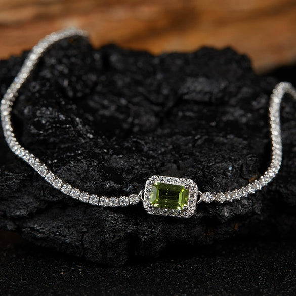 Women's Geometric Crystal And 925 Sterling Silver Ear Studs Set With Gems