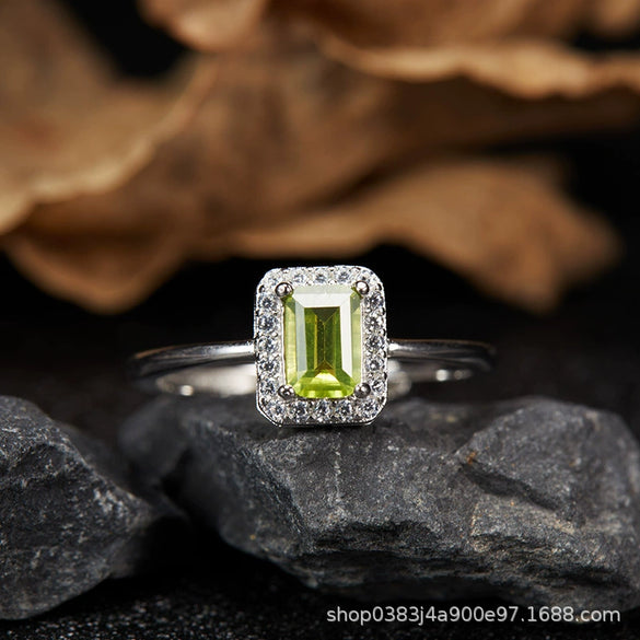 Women's Geometric Crystal And 925 Sterling Silver Ear Studs Set With Gems