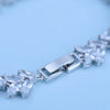 Women's Geometric Crystal Zircon Bracelet Electroplated Copper Fashion Jewelry Wholesale