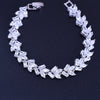 Women's Geometric Crystal Zircon Bracelet Electroplated Copper Fashion Jewelry Wholesale