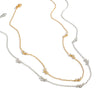 Women's Geometric Cubic Zirconia Pendant Necklace In Gold Plated Stainless Steel With Ochain And Lobster Clasp