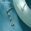 Women's Geometric Dagger Cross Alloy Drop Earrings With Electroplated Finish And Sweet Cool Style