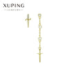 Women's Geometric Dagger Cross Alloy Drop Earrings With Electroplated Finish And Sweet Cool Style