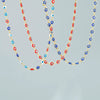 Women's Geometric Devil's Eye Necklace With Zircon Pendant Copper Snake Chain And Microsetting Detail