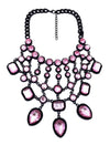 Womens Geometric Rhinestone Alloy Necklaces Jq190416117439