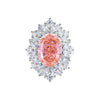 Women's Geometric Diamond Design S925 Sterling Silver Ring With Aquamarine And Sapphire