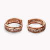 Women's Geometric Diamond Earrings In Electroplated Alloy With A Curved Statement Design For Fashion Jewelry Collections