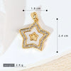 Women's Geometric Diamondencrusted White Shell Abalone Shell Necklace Pendant Jewelry Accessories Electroplated Simple Style