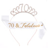 Women's Geometric Diecast Crown Headband And Shoulder Strap Etiquette Belt Set With Electroplating Treatment