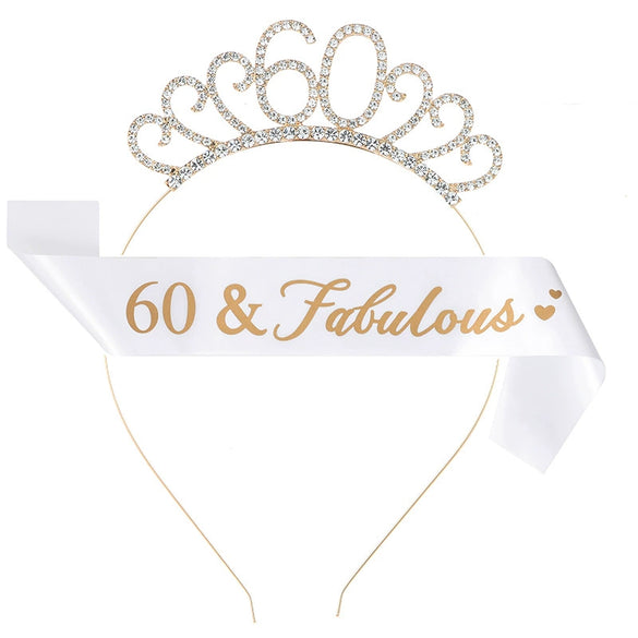 Women's Geometric Diecast Crown Headband And Shoulder Strap Etiquette Belt Set With Electroplating Treatment