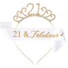 Women's Geometric Diecast Crown Headband And Shoulder Strap Etiquette Belt Set With Electroplating Treatment