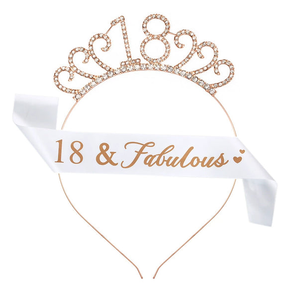 Women's Geometric Diecast Crown Headband And Shoulder Strap Etiquette Belt Set With Electroplating Treatment