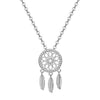 Women's Geometric Dream Catcher Necklace In Copper Plated With Real Gold Electroplated O Chain Clavicle Necklace