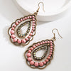 Women's Geometric Dropshaped Alloy Turquoise Earrings