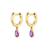 Women's Geometric Dropshaped Copper Plated With Real Gold Zircon Earrings