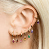 Women's Geometric Dropshaped Copper Plated With Real Gold Zircon Earrings