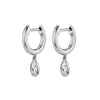 Women's Geometric Dropshaped Copper Plated With Real Gold Zircon Earrings