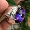 Women's Geometric Eggshaped Asymmetrical Metal Ring With Electroplated Silver Finish And Contemporary Statement Design