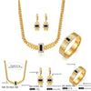 Women's Geometric Electroplated Stainless Steel Necklace Bracelet And Earrings Jewelry Set