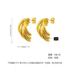 Women's Geometric Exaggerated Hemisphere Round Titanium Steel Polish Earrings