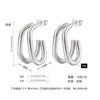 Women's Geometric Exaggerated Hemisphere Round Titanium Steel Polish Earrings