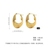 Women's Geometric Exaggerated Hemisphere Round Titanium Steel Polish Earrings
