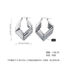 Women's Geometric Exaggerated Hemisphere Round Titanium Steel Polish Earrings