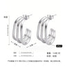 Women's Geometric Exaggerated Hemisphere Round Titanium Steel Polish Earrings
