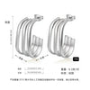Women's Geometric Exaggerated Hemisphere Round Titanium Steel Polish Earrings