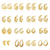 Women's Geometric Exaggerated Hemisphere Round Titanium Steel Polish Earrings