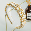 Women's Geometric Flannel Rhinestone Diamond Inlaid Headband
