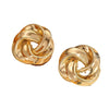 Women's Geometric Floral Wrap Earrings With Stainless Steel Ear Posts And Electroplated Iron Minimalist Metal Design