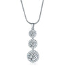 Women's Geometric Gem Pendant Necklace With Snake Bone Chain Natural Style Mixed Gem Inlay Precious Stone Setting