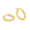 Women's Geometric Gold Plated Earrings With Electroplating Design