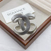 Women's Geometric Goldtone Plated Alloy Open Bangle Bracelet Wide Statement Jewelry Accessory