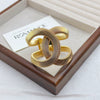 Women's Geometric Goldtone Plated Alloy Open Bangle Bracelet Wide Statement Jewelry Accessory