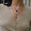 Women's Geometric Heart Pendant Necklace Stainless Steel Chain With Vacuum Pvd Gold Plating And Lobster Clasp