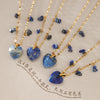 Women's Geometric Heart Pendant Necklace Stainless Steel Chain With Vacuum Pvd Gold Plating And Lobster Clasp