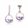 Women's Geometric Hollow Semicircular Zircon Earrings Made Of Environmental Protection Copper