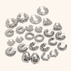 Women's Geometric Hollow Statement Earrings In Stainless Steel Exaggerated Versatile Fashion Jewelry