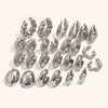 Women's Geometric Hollow Statement Earrings In Stainless Steel Exaggerated Versatile Fashion Jewelry