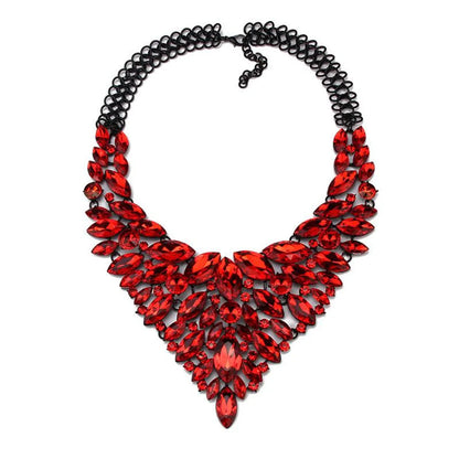 Womens Geometric Inlay Imitated Crystal Alloy Jiaqi Jewelry Necklaces Nhjq122715