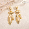 Women's Geometric Iron Earrings With Electroplated Finish And Stainless Steel Ear Needles Fashion Jewelry Wholesale
