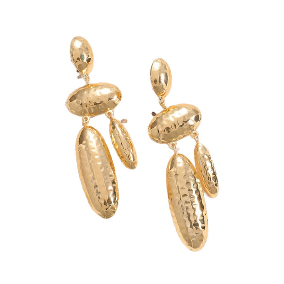 Women's Geometric Iron Earrings With Electroplated Finish And Stainless Steel Ear Needles Fashion Jewelry Wholesale