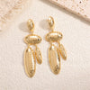 Women's Geometric Iron Earrings With Electroplated Finish And Stainless Steel Ear Needles Fashion Jewelry Wholesale
